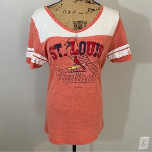 St. Louis Cardinals Red T-Shirt Genuine MLB By Campus Lifestyle Short Sleeves